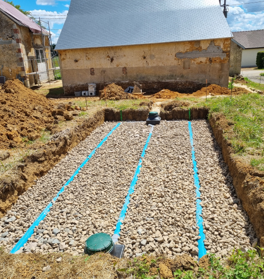 travaux d'assainissement à Marmagne près de Bourges dans le Cher 18